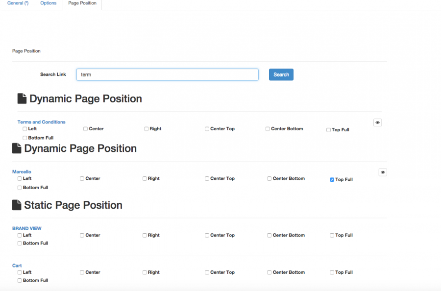 Dynamic Page Position