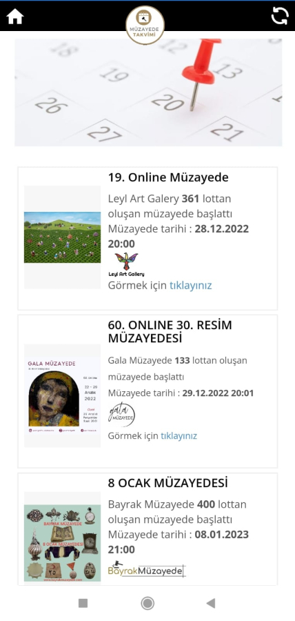 thumbMüzayede Takvimi